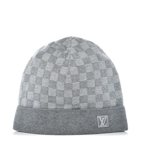 grey Lv men's beanie